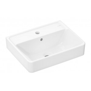 HANSGROHE 60131450 Xanuia Q Mała umywalka wisząca 500/390 z otworem na baterię, z przelewem Biały