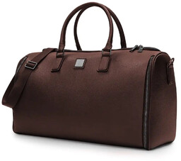 James Hawk Suit Weekender - Torba podróżna z miejscem na garnitur i koszulę w kolorze brązowym