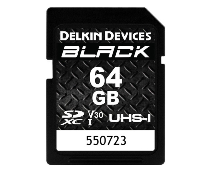 Delkin Devices 64GB SDXC BLACK Rugged UHS-I V30