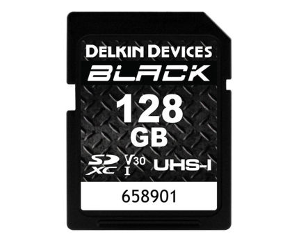 Delkin Devices 128GB SDXC BLACK Rugged UHS-I V30