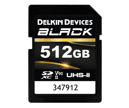 Delkin Devices 512GB SDXC BLACK Rugged UHS-II V90