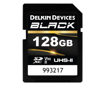 Delkin Devices 128GB SDXC BLACK Rugged UHS-II V90