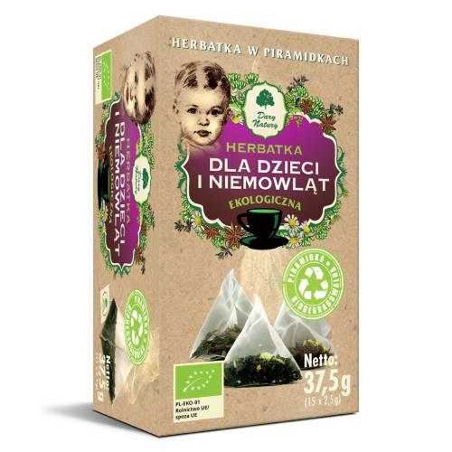 DARY NATURY Ekologiczna Herbatka dla dzieci i niemowląt, 15×2,5g