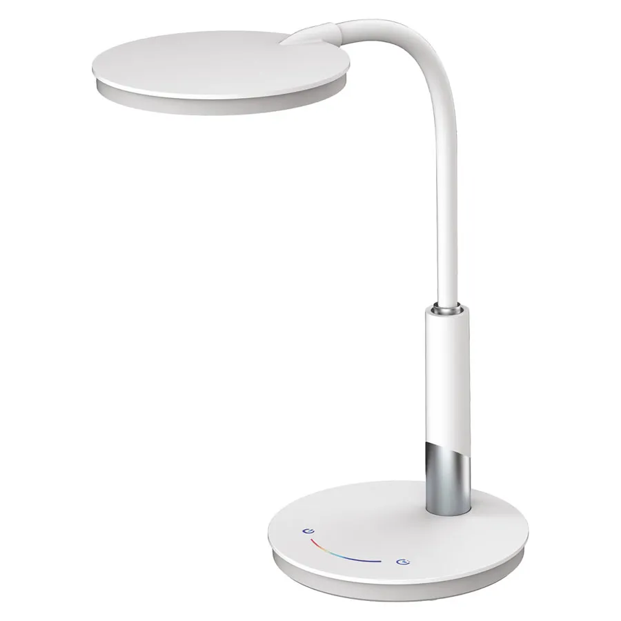 Biała nowoczesna lampka biurkowa dotykowa LED - 12X A511 D9-S30