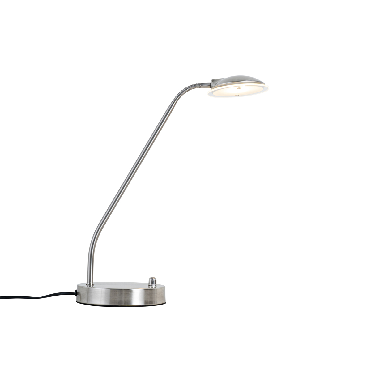 QAZQA Nowoczesna lampa stołowa stalowa z diodami LED - Eva