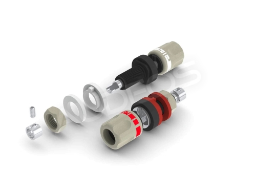 aeco ABI-0611S gniazda głośnikowe (posrebrzane)