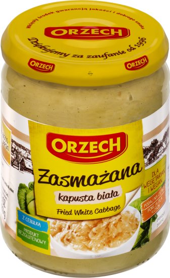 Kapusta Biała Zasmażana bezglutenowa 480g - Orzech