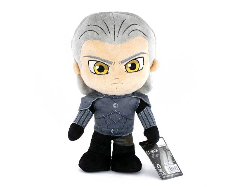 BARRADO Wiedźmin - Wiedźmin 28 cm - Cirilla, Geralt, Yennefer - Super miękka jakość (28 cm, Geralt)