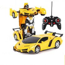 Auto Robot Transformers 2w1 Pilot R/C żółty Leantoys