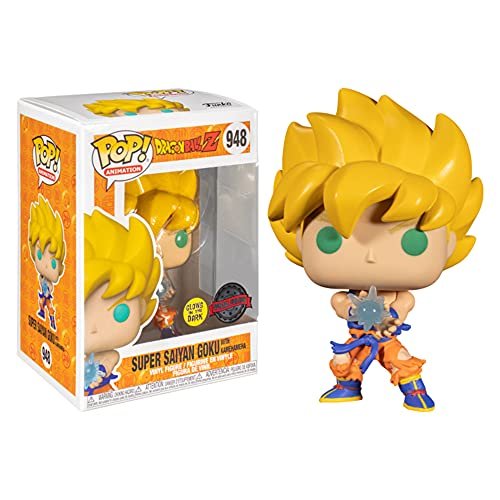 MUZYKA POP! Animacja 948 Dragon Ball Z - Super Saiyan Goku z falą Kamehameha świecącą w ciemności