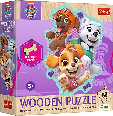 Trefl, Wood Craft 50, Wesoła Gromadka Piesków, Puzzle