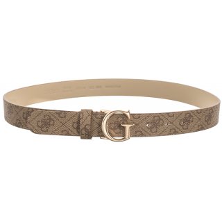 Pasek Noelle Logo Adj Pant Belt BW7862 P3430 Latte Logo (GU612-a) Guess