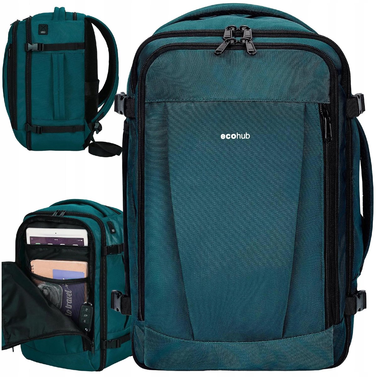PLECAK PODRÓŻNY 20L BAGAŻ PODRĘCZNY 40x20x25cm TORBA NA LAPTOPA RYANAIR