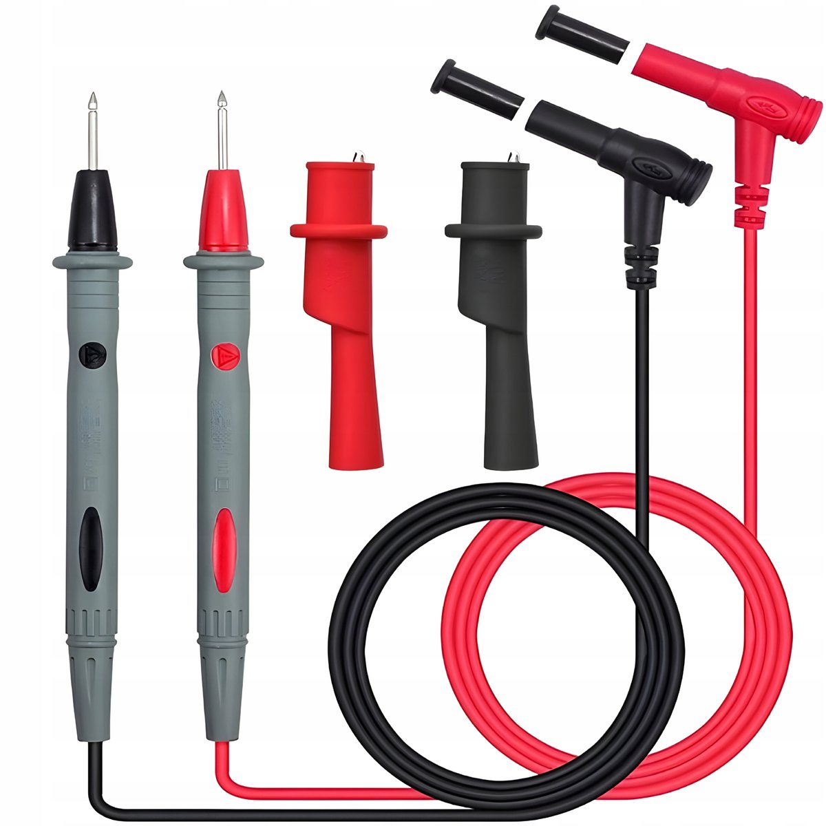 KABLE PRZEWODY POMIAROWE DO MIERNIKA PRĄDU MULTIMETRA KROKODYLKI ZESTAW