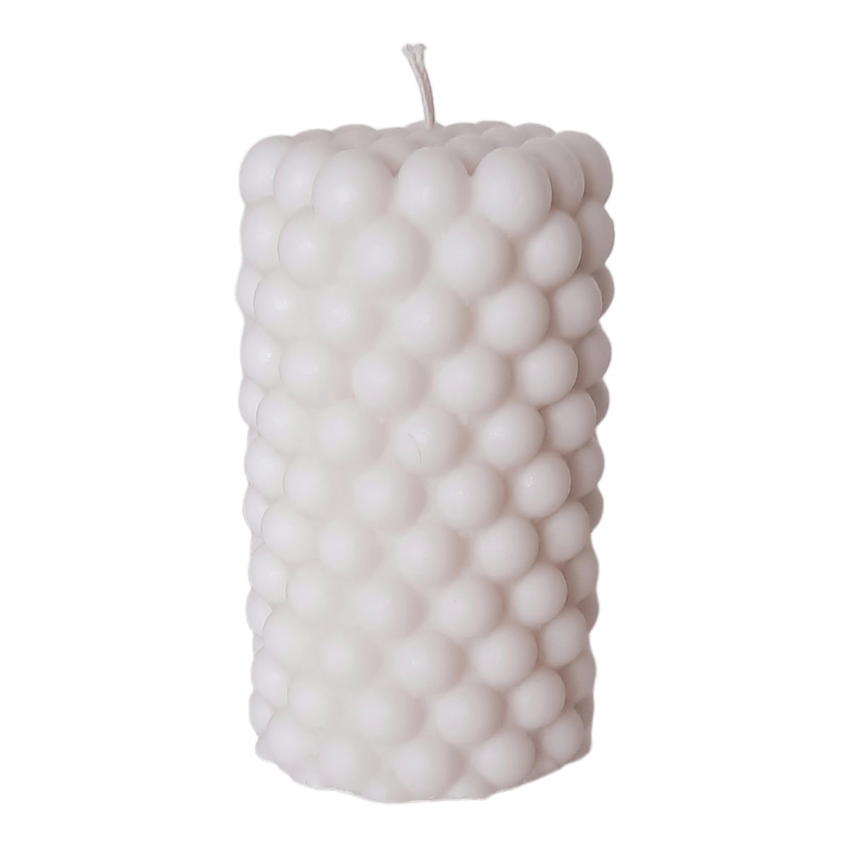 ŚWIECA OZDOBNA DEKORACYJNA PILLAR BUBBLE M 100% SOJOWA RĘKODZIEŁO BOHO