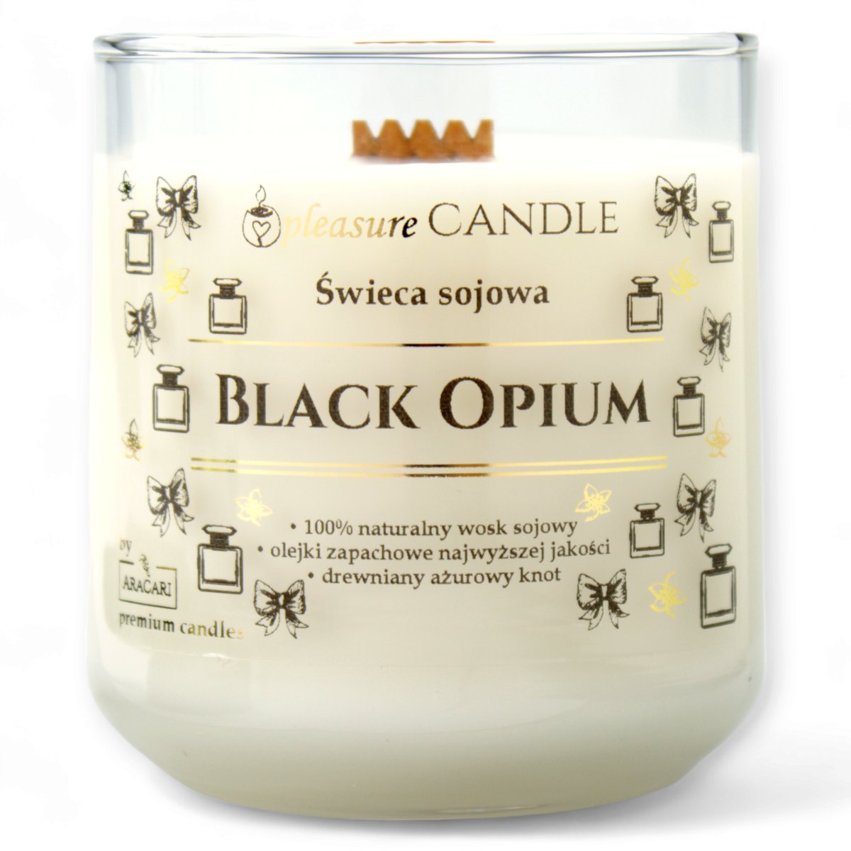 BLACK OPIUM - Sojowa świeca zapachowa pleasureCANDLE