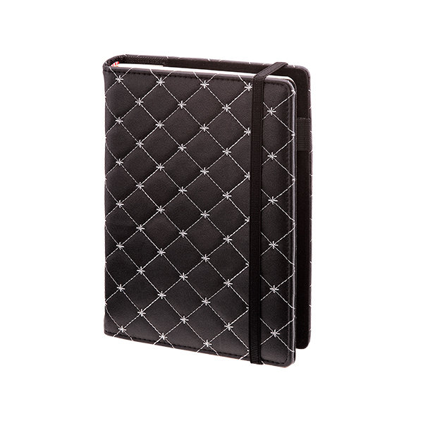 Organizer czarny premium Paris z wymiennym wkładem 13x19cm z kalendarzem 2024