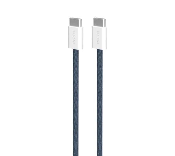 Puro USB-C do USB-C 60W 1,5m Niebieski