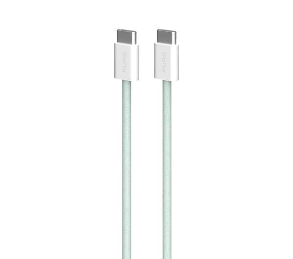 Puro USB-C do USB-C 60W 1,5m Zielony