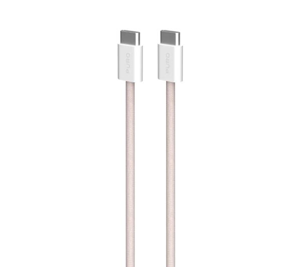 Puro USB-C do USB-C 60W 1,5m 60W Różowy