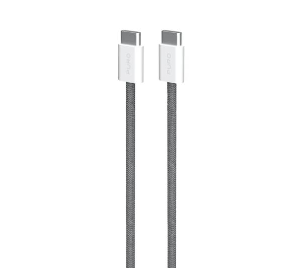 Puro USB-C do USB-C 60W 1,5m Szary
