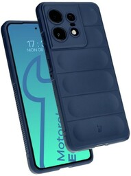 Bizon Pancerne etui Case Tur do Motorola Edge 50 Pro, granatowe