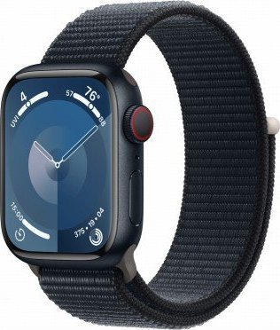 Apple Watch 9 GPS + Cellular 41mm Aluminium Sport Czarny