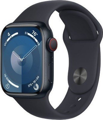 Apple Watch 9 GPS + Cellular 41mm Aluminium Sport S/M Czarny