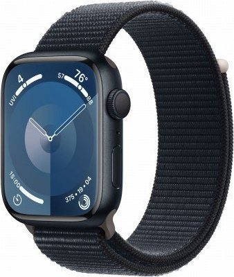 Apple Watch 9 GPS 45mm Aluminium Sport Czarny