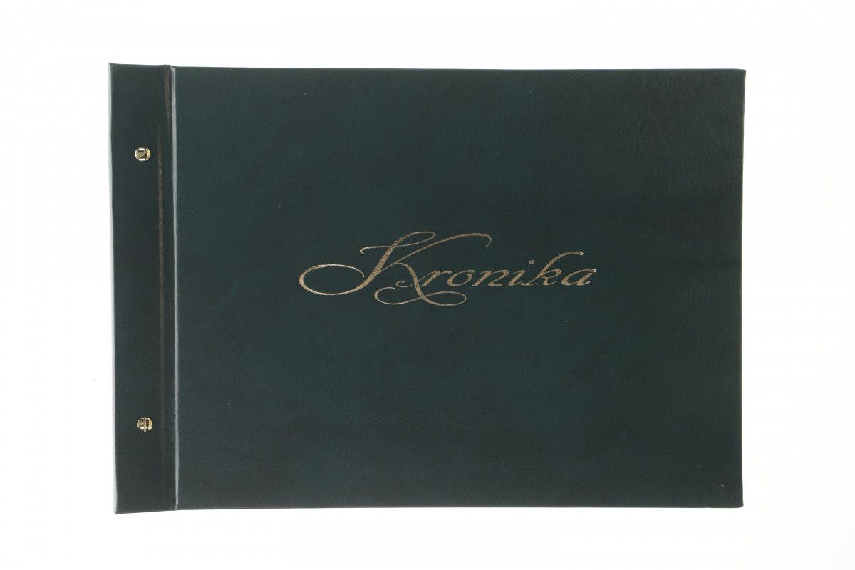 Kronika A3 100 Kartek Pozioma Zielona Nity Barbara