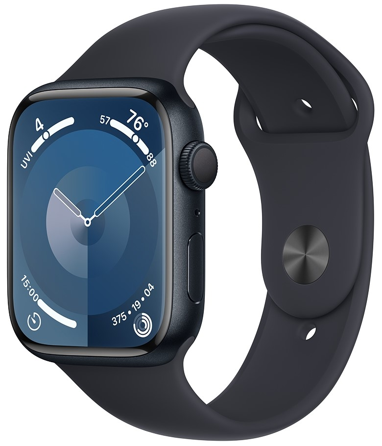 Apple Watch 9 GPS 45mm Aluminium Sport M/L Czarny