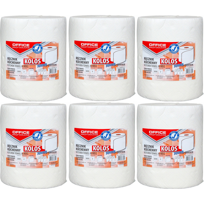 Ręczniki Kolos w rolce Office Products 60m 2w celuloza białe (6)