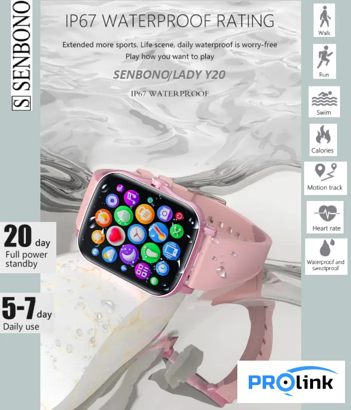 Senbono Y20 Różowy