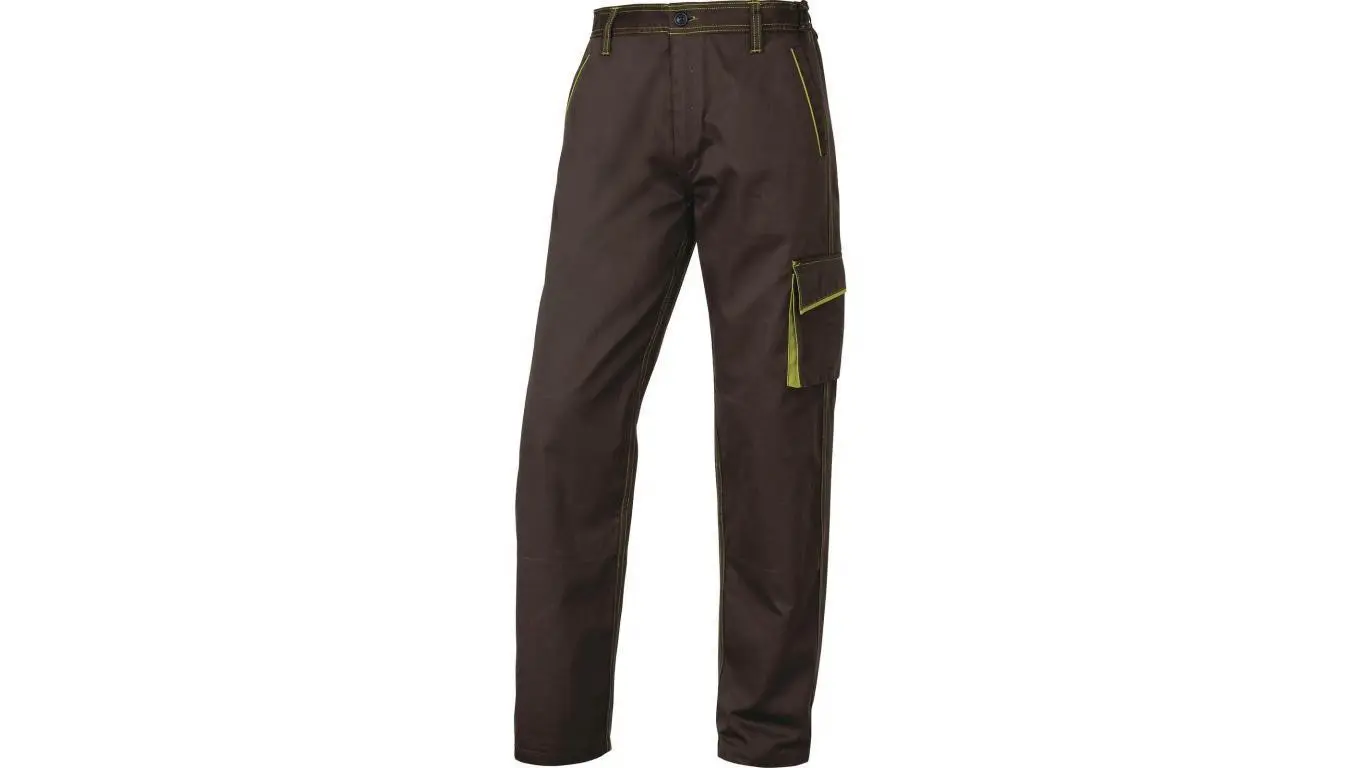 DELTAPLUS M6PAN SPODNIE PANOSTYLE Z POLIESTRU (65%) I BAWEŁNY (35%), 235 g/m  (BRĄZOWOZIELONY)