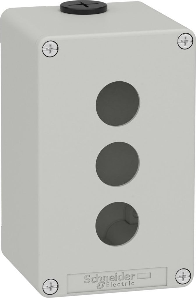 Schneider Electric Harmony XAP Kaseta sterownicza pusta szara 3 otwory XAPD2503 XAPD2503