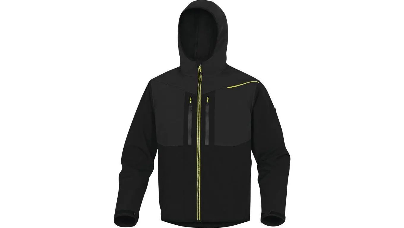 Delta Plus Kurtka Softshell z poliestru i elastanu kolor czarno-żółty rozmiar XL HORT2NJXG HORT2NJXG