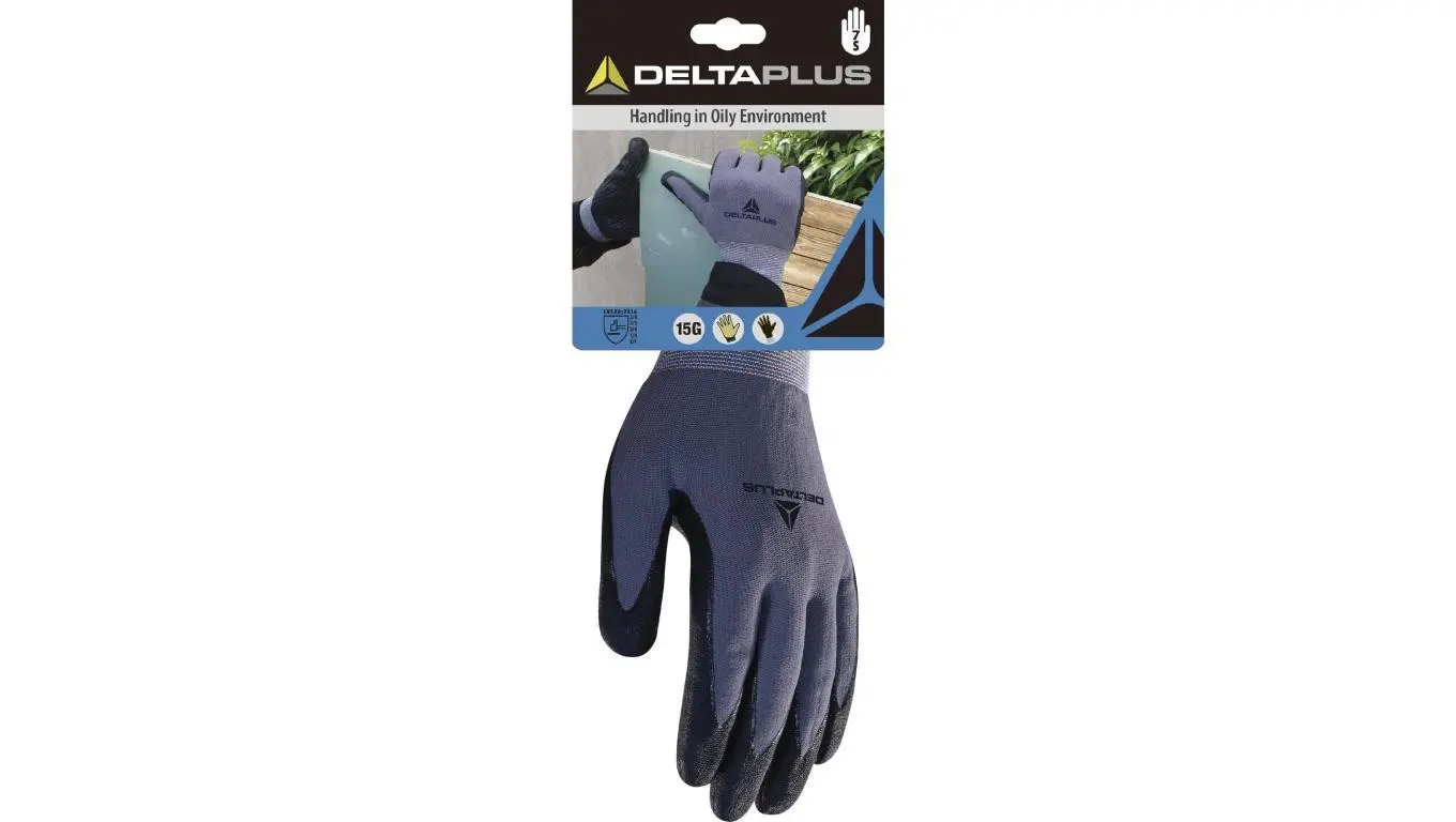 Delta Plus Rękawica dziana z poliamidu Spandex kolor czarny 7 DPVE727NO07 DPVE727NO07