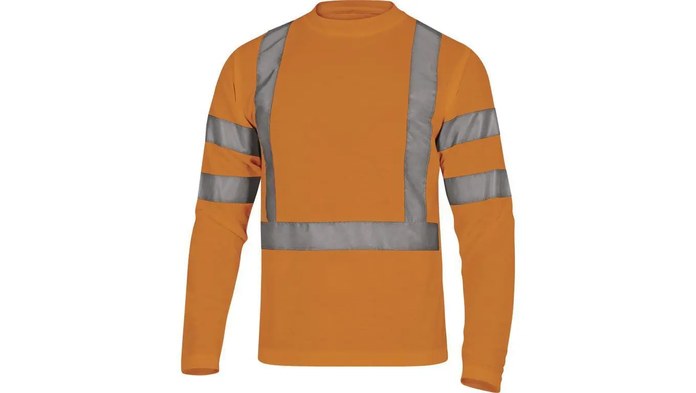 Delta Plus Odblaskowa koszulka długi rękaw Pika 100% poliester 235 G/M2kolor pomarańczowy rozmiar XL STARORXG STARORXG