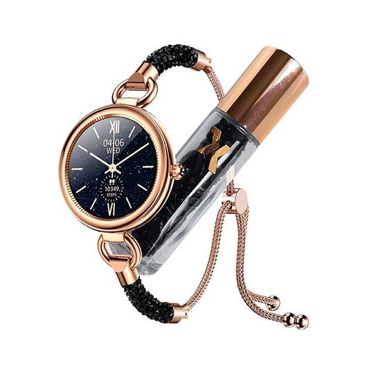 Maxcom FIT FW51 Crystal 40mm Czarno-złoty
