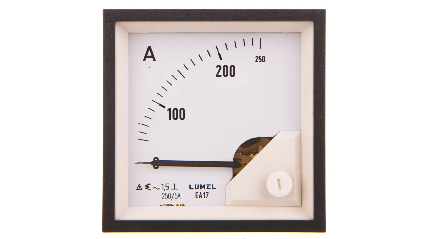 lumel Amperomierz analogowy 72x72 N :IP52 E419:zakr.pom. 250A 250/5 EA17N E41900000000 EA17N E41900000000