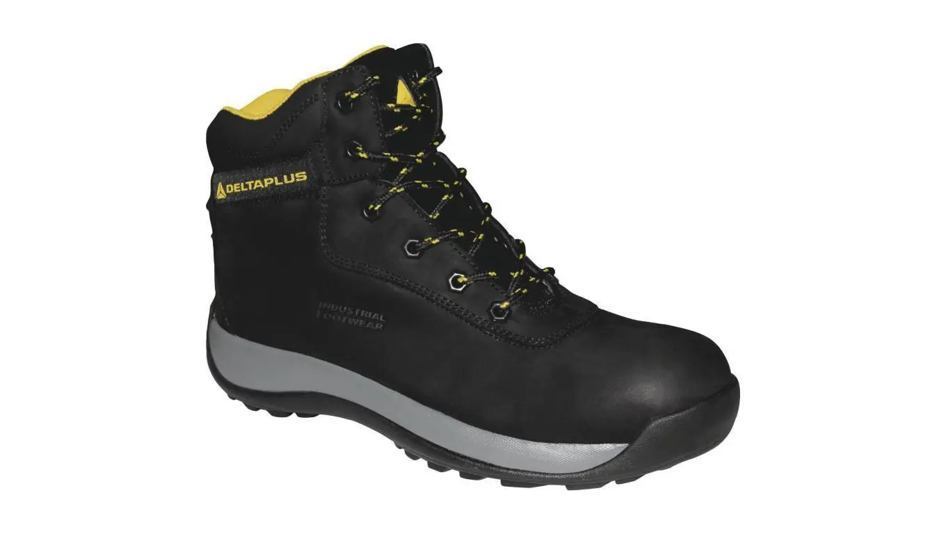 Delta Plus Buty ze skóry podeszwa z PU i kauczuku podnosek kompozytowy termoodporna podeszwa kolor czarny rozmiar 45 PIED SAGAS3NO45 SAGAS3NO45