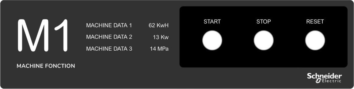 Schneider Electric Harmony XB5 Tabliczka z legendą 400 X 100 Szablon 1 ZBYLEG401001 ZBYLEG401001