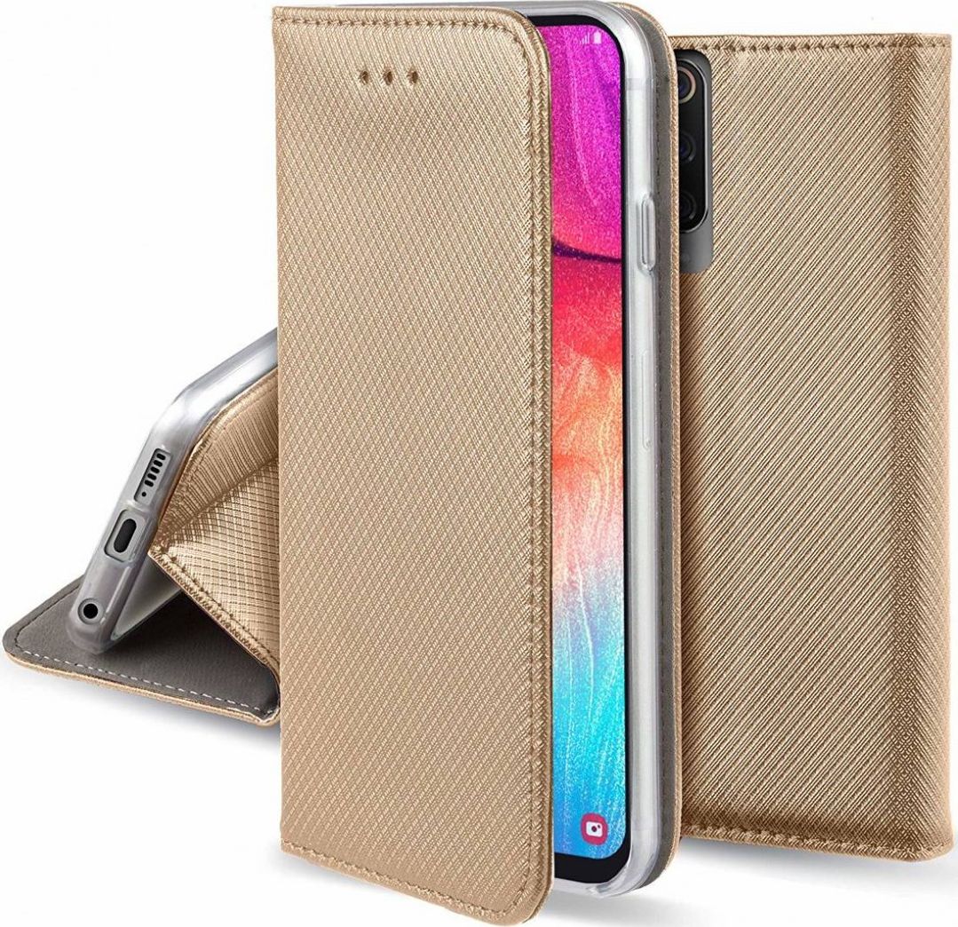 Zdjęcia - Etui Xiaomi Smart Pokrowiec Smart Magnet do  Mi 11 złoty 