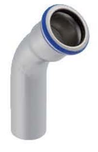 Geberit Bend w/ plend stst 45g d42 32707