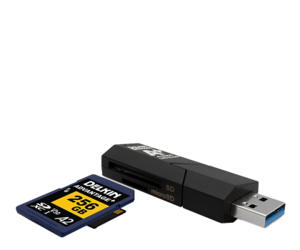Delkin Devices Cardreader SD & MicroSD A2 USB 3.1