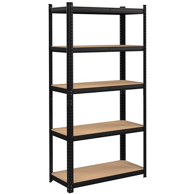 Regał magazynowy CONOR czarny 180x90x30 nośność 875 kg