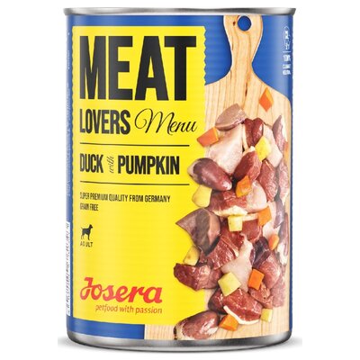 Josera Megapakiet Meatlovers Menu 12 x 400 g Kaczka i dynia