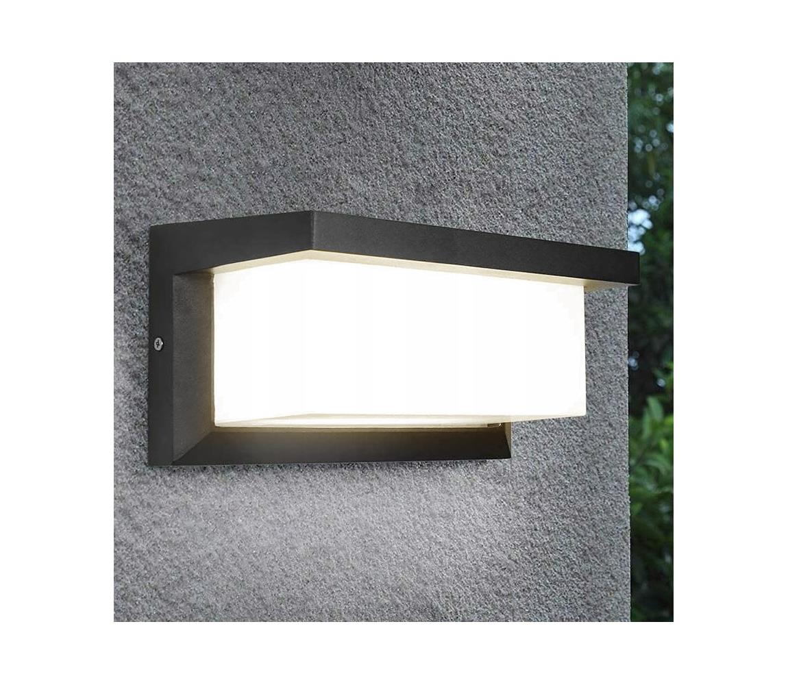LED Kinkiet zewnętrzny z czujnikiem zmierzchu NEELY 1xE27/9W/230V IP54 ant