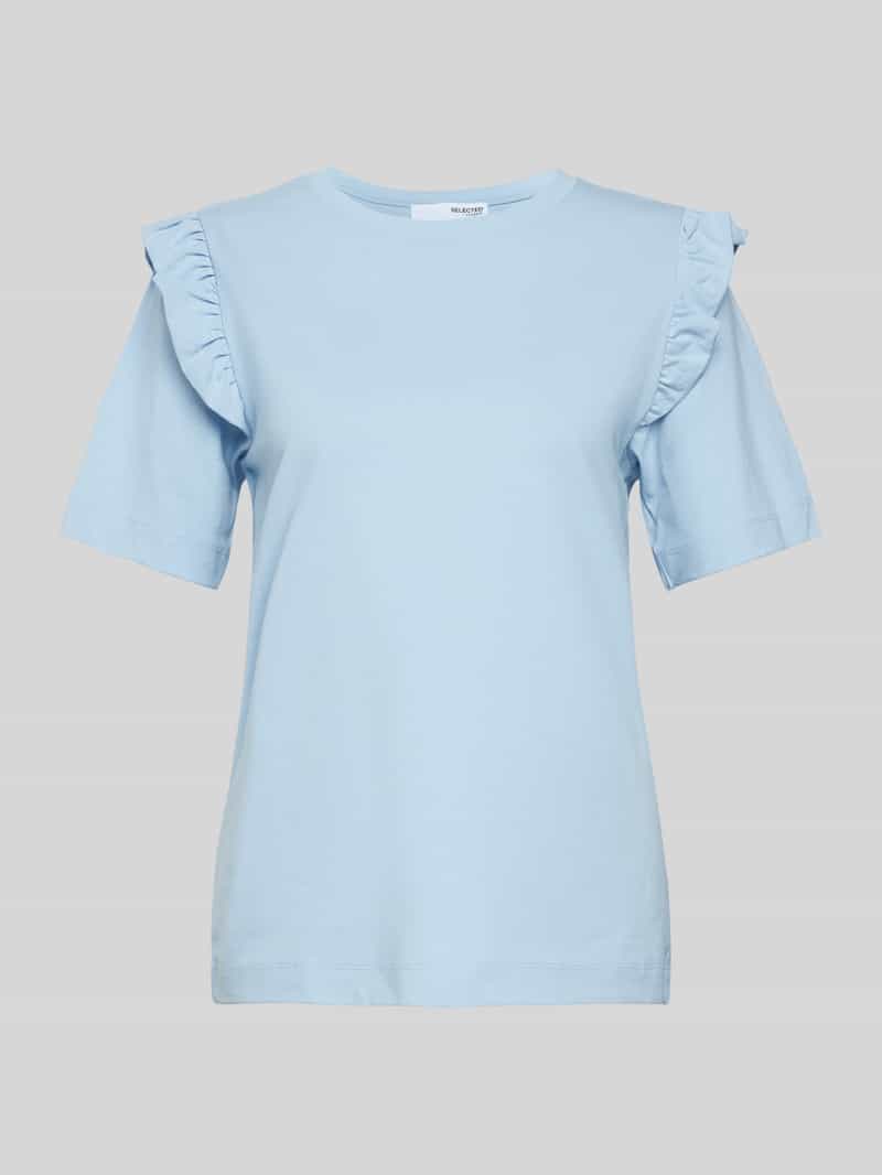 T-shirt z falbanami model ‘CILLEE’