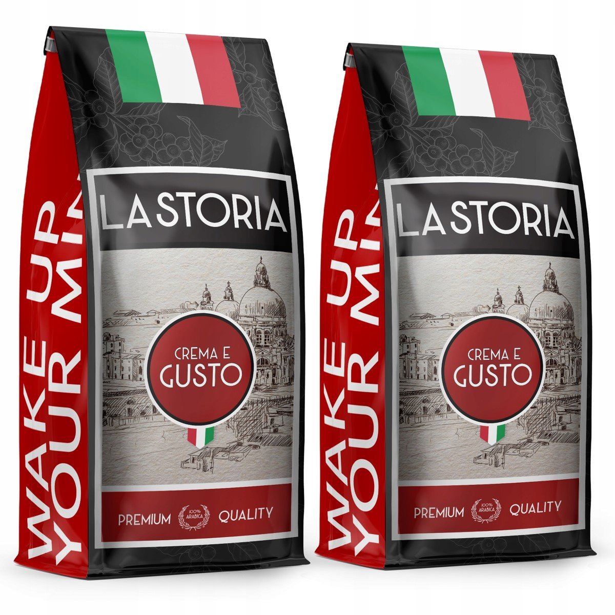 Kawa Ziarnista La Storia - Crema E Gusto 2X1Kg - Świeżo Palona - Blue Orca